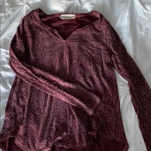 Unique Dark Red Shirt